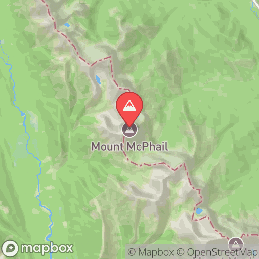 Map of Mount McPhail