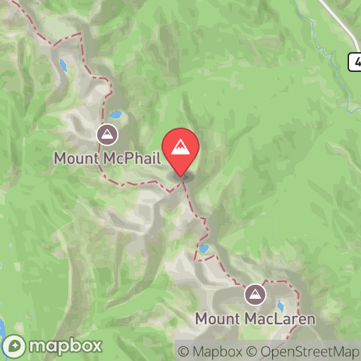 Map of Mount Muir