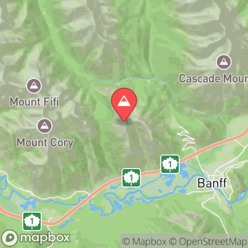 Map of Mount Norquay