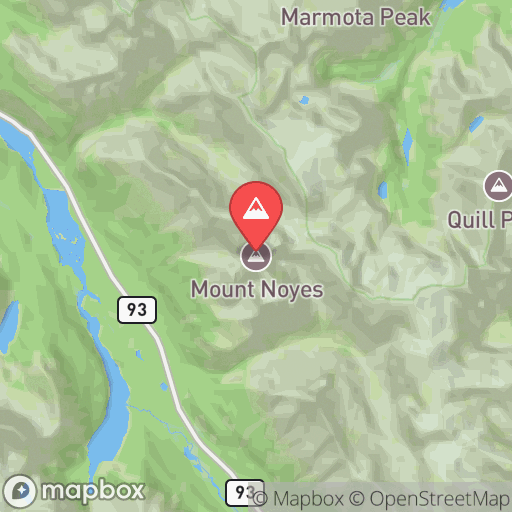 Map of Mount Noyes