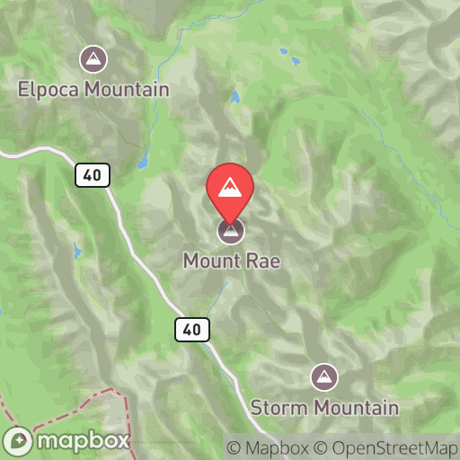 Map of Mount Rae