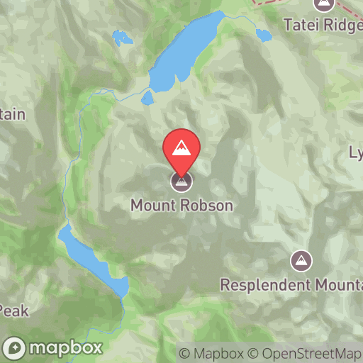 Map of Mount Robson
