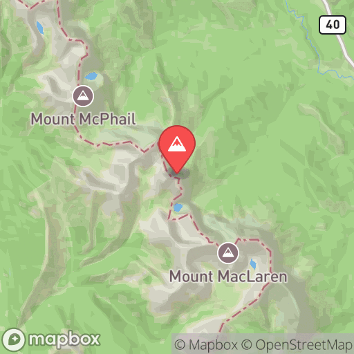 Map of Mount Strachan