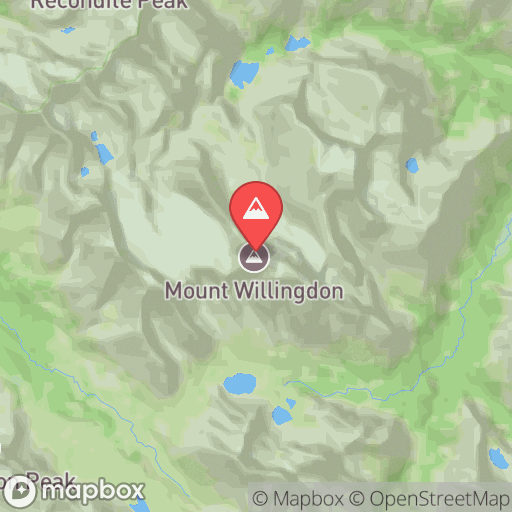Map of Mount Willingdon