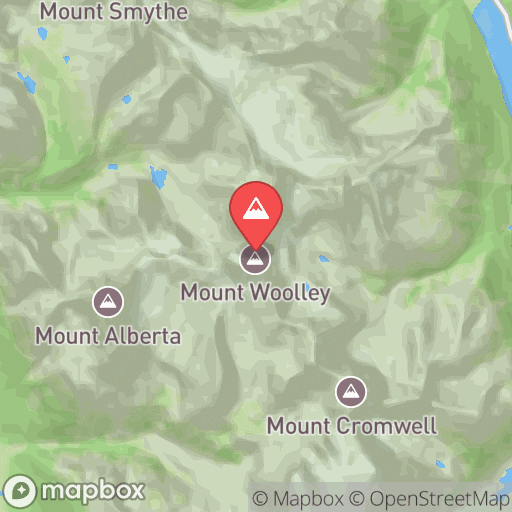 Map of Mount Woolley