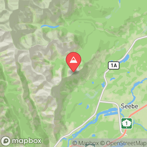 Map of Mount Yamnuska