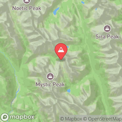 Map of Mystic Pass & Lake