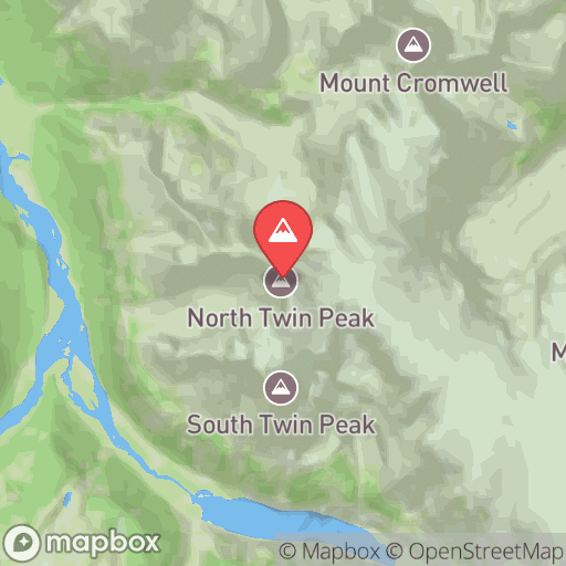 Map of North Twin