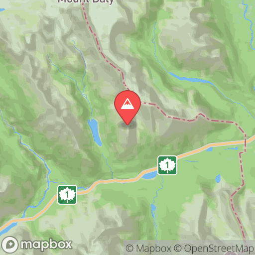 Map of Paget Lookout & Peak
