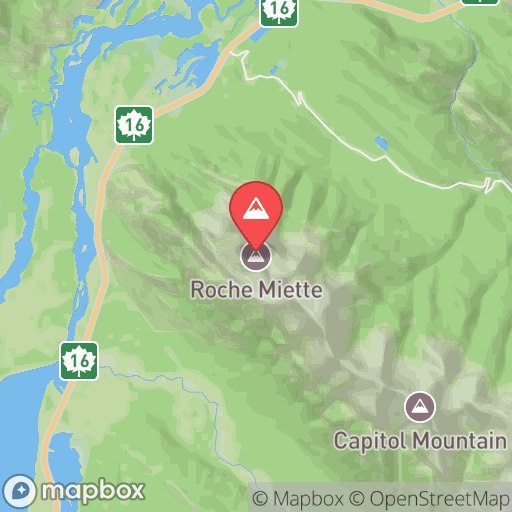 Map of Roche Miette