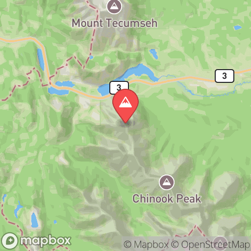 Map of Sentry Mountain