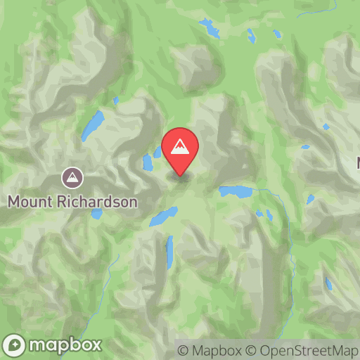 Map of Skoki Lakes & Packers Peak