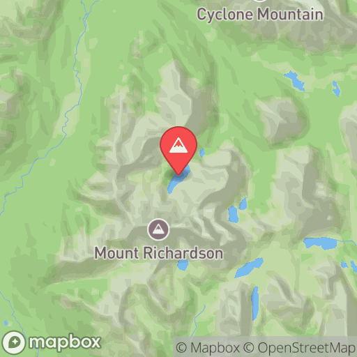 Map of Skoki Valley & Merlin Lake
