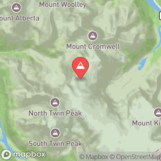 Map of Stutfield Peak