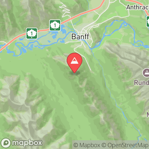Map of Sulphur Mountain Cosmic Ray