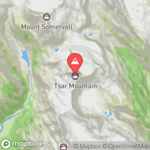 Map of Tsar Mountain