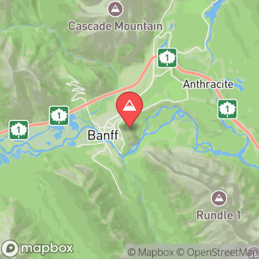 Map of Tunnel Mountain