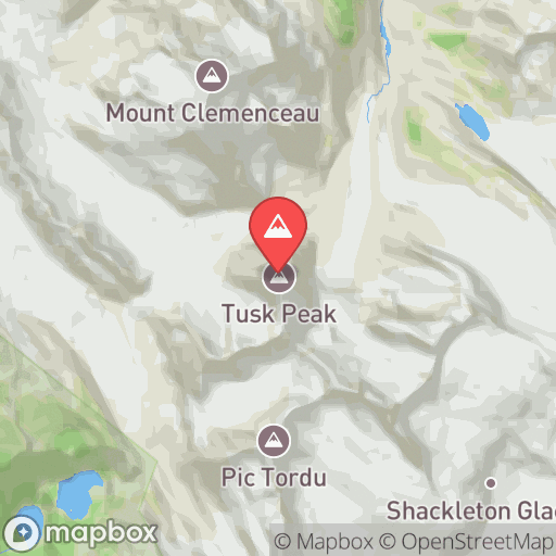 Map of Tusk Peak