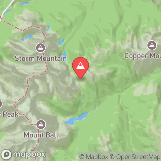 Map of Twin Lakes & Gibbon Pass