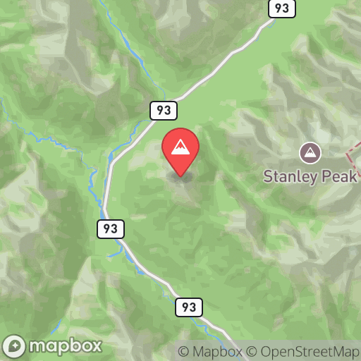 Map of Vermillion Peak