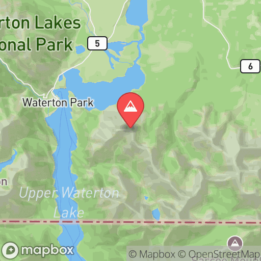 Map of Vimy Peak