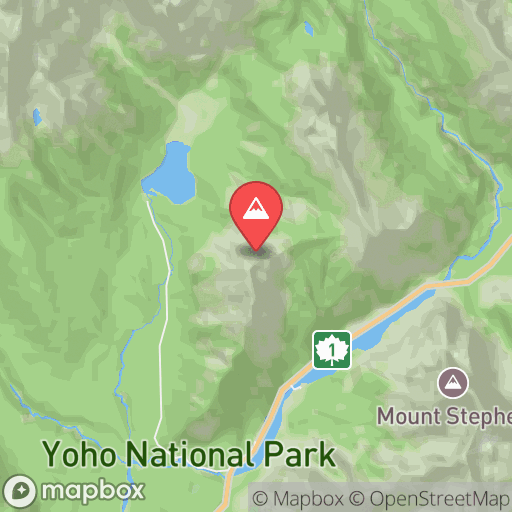Map of Walcott Peak