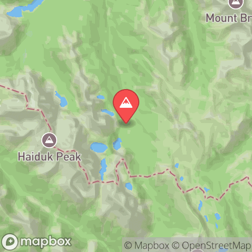 Map of Whistling Pass via Redearth Creek