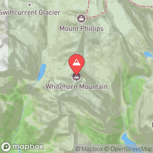 Map of Whitehorn Mountain
